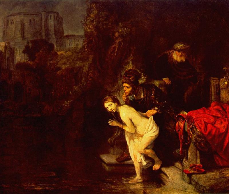 REMBRANDT Harmenszoon van Rijn Suzanna in the Bath oil painting image